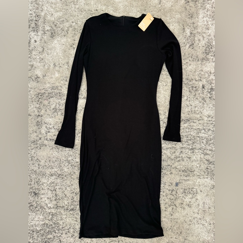 BLACK LONG SLEEVE DRESS